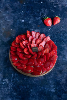 Afbeelding van Tarte aux fraises 8p.